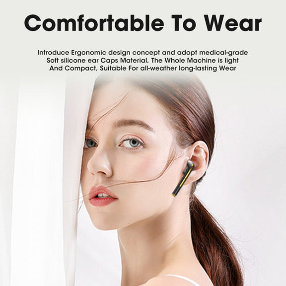 X1 TWS  LED Digital Display Wireless Noise Reduction Sport Bluetooth Headphone(Black)