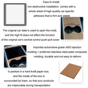 For Tesla Model3/Y Central Control Panel Modification Anti-Scratch Protective Sticker(Carbon Fiber Bright)