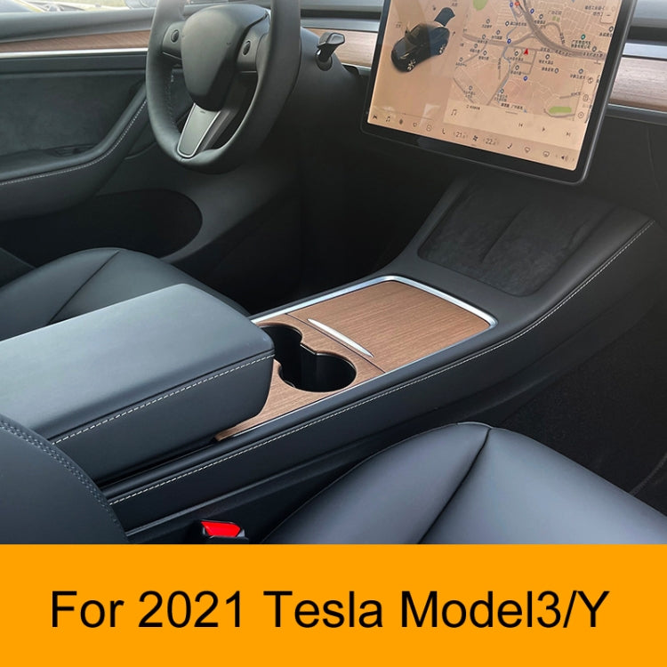 For Tesla Model3/Y Central Control Panel Modification Anti-Scratch Protective Sticker(Matt Black)