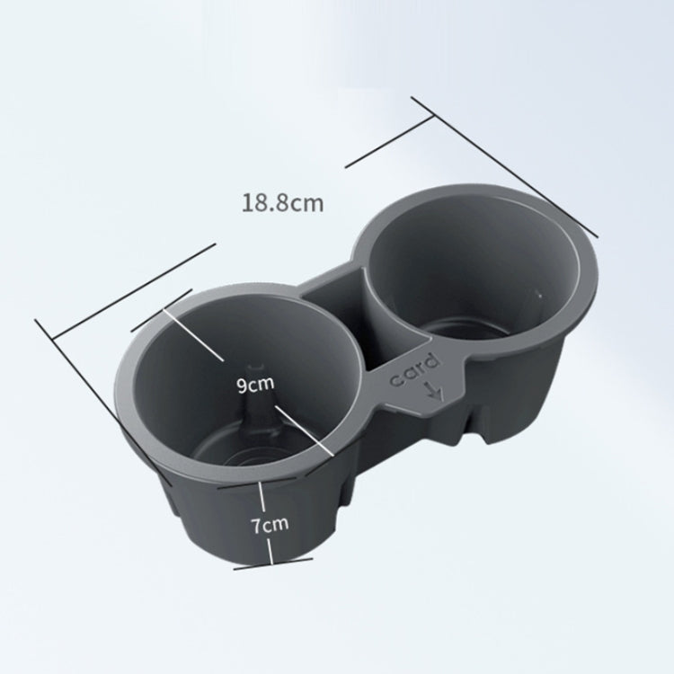 For Tesla Model3/Y Central Control Storage Silicone Cup Stopper(Grey)