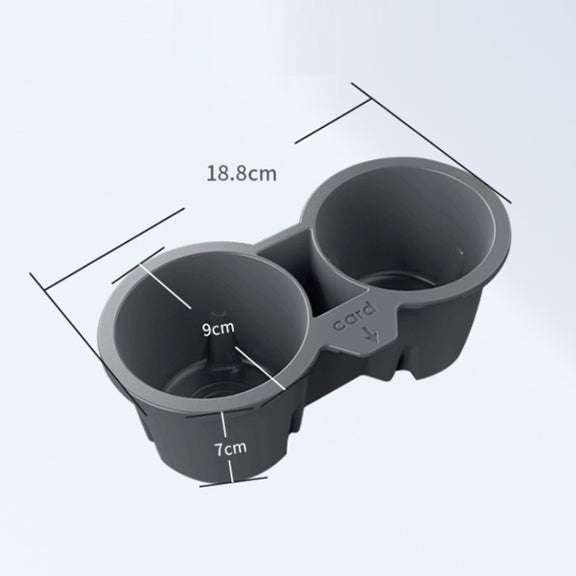 For Tesla Model3/Y Central Control Storage Silicone Cup Stopper(Grey)