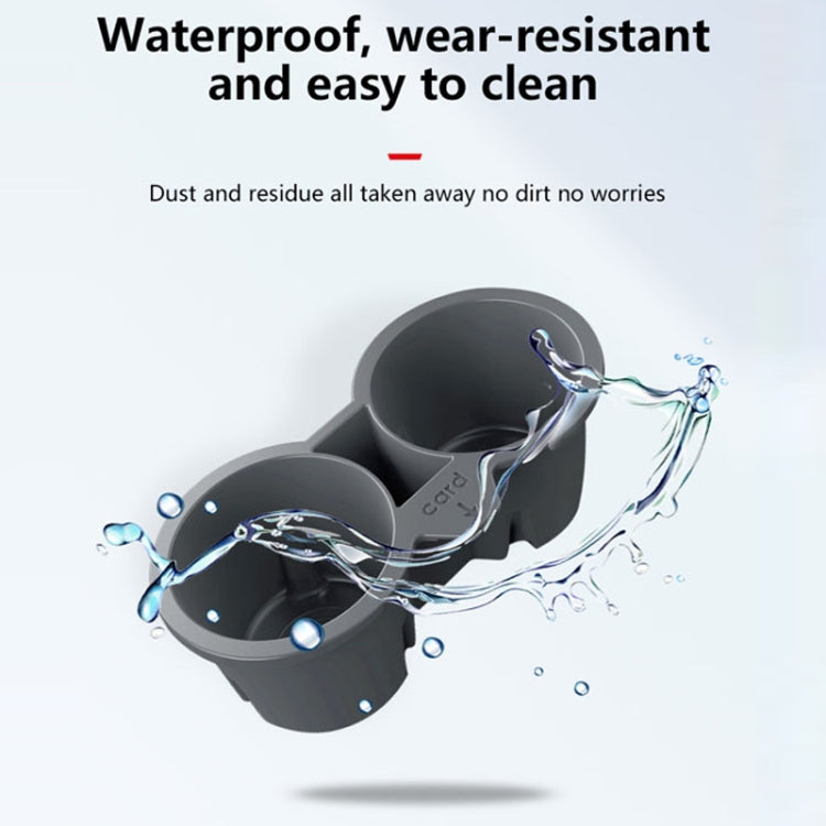 For Tesla Model3/Y Central Control Storage Silicone Cup Stopper(Grey)