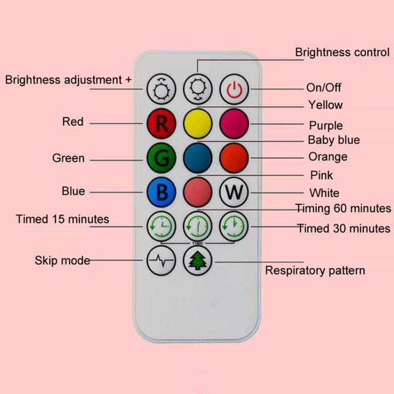 Rabbit Silicone Pat Night Light Children Gift Color Changing Lamp, Specification: Charging Remote Control