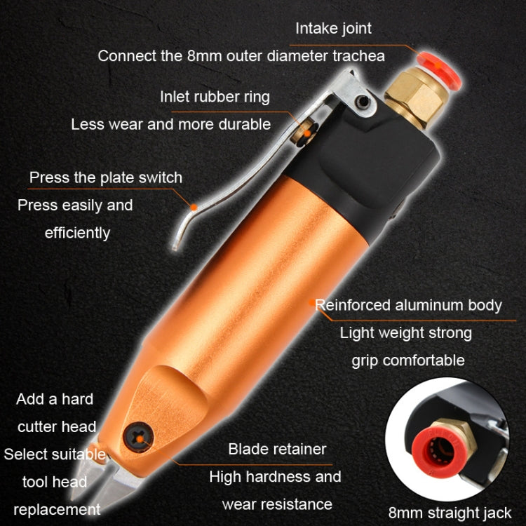 HSD HS-5+F1S Cut Plastic Set 2 In 1 Pneumatic Snip Plier Cutting Metal Plastic Model Scissor Tool