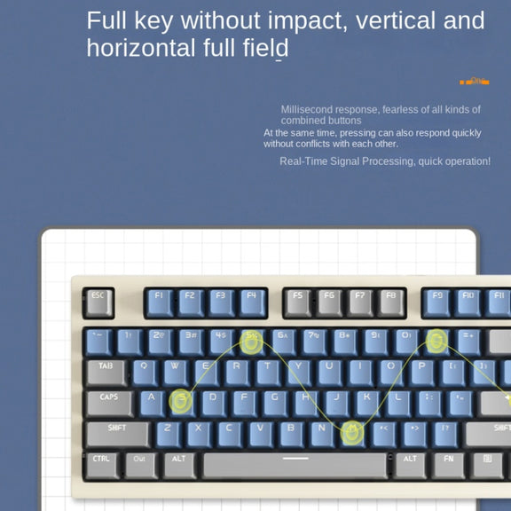 LANGTU LT84 Mechanical Luminous Keyboard, Style: Wired Single-mode Green Shaft (White)