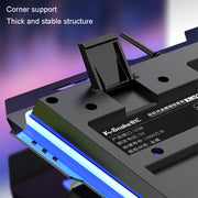 K-Snake Mechanical Feel Keyboard Mouse Kit USB Wired 104 Keycaps Computer Keyboard, Style: Single Keyboard (Black)
