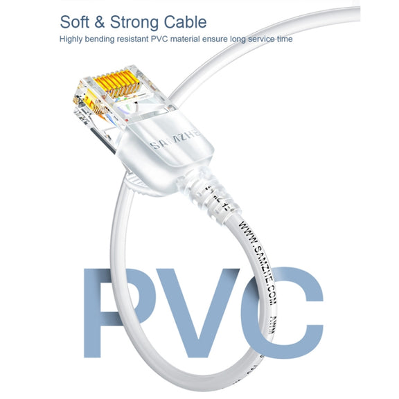 SAMZHE Cat6A Ethernet Cable UTP Network Patch Cable 10m(White)
