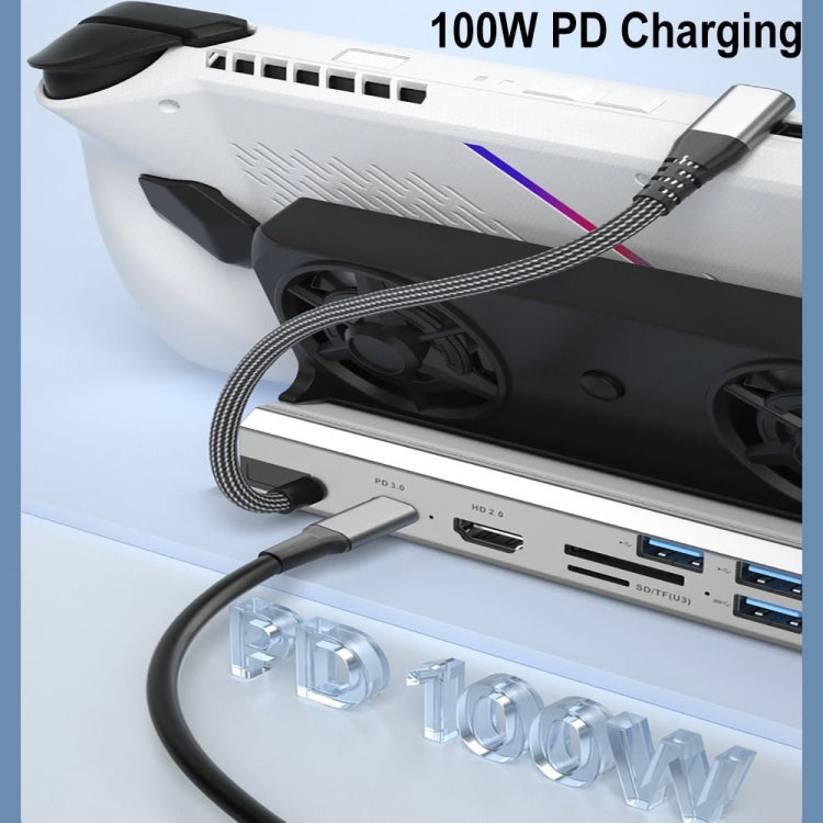 6 -in -1 For ASUS ROG Ally 100W PD Charging Game Console Stand Multifunctional USB 3.0 Docking Station