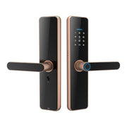 C91 Tuya Smart WiFi Password Fingerprint Electronic Door Lock(Bronze)