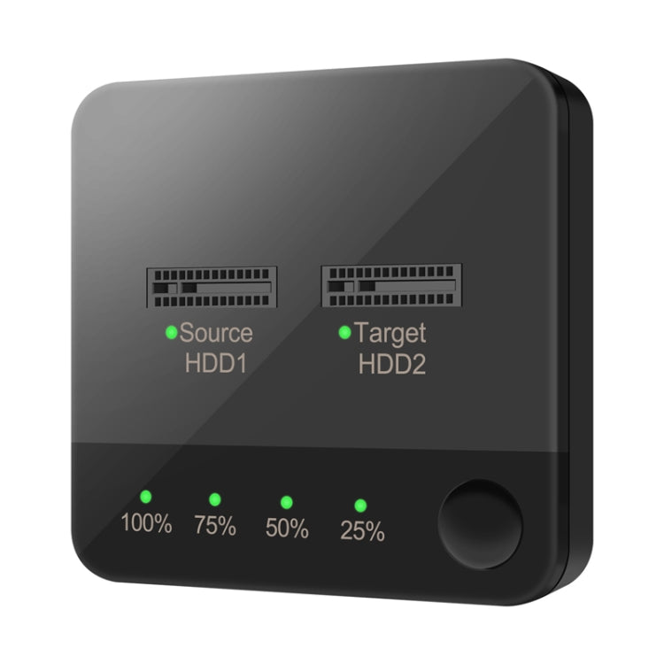 M.2 SATA Hard Disk Duplicator Solid State Drive SSD Mobile Hard Drive Enclosure(Black)