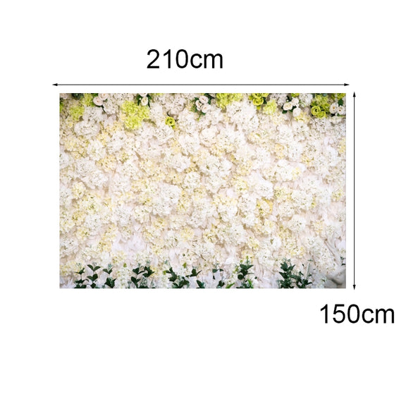 2.1 X 1.5m Festive Photography Backdrop 3D Wedding Flower Wall Hanging Cloth, Style: C-1856