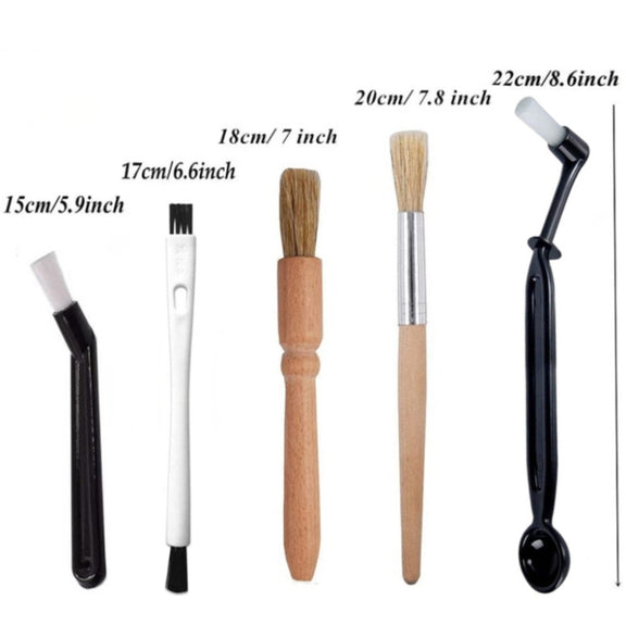 4-in-1 D Type Coffee Machine Cleaning Set Coffee Grinder Brush