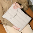 9.7-11 inch Flat Cotton Embroidery Inner Bag Lightweight Space Cotton Protective Case(Gray White) - free shipping - PMC TechLife - Order now!
