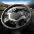 45cm Leather Truck Steering Wheel Cover(Black Line) - Steering Wheel Accessories by PMC TechLife | Online Shopping South Africa | PMC TechLife | Buy Now Pay Later Mobicred
