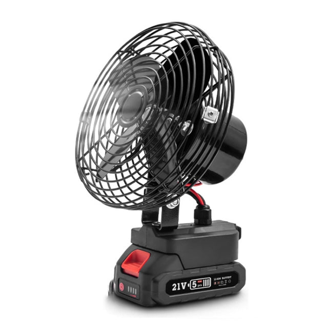HILDA Portable Powerful Fan Outdoor Hair Dryer, With EU Plug Adaptor, Style: 8 inch With 1 Battery (3000mAh)