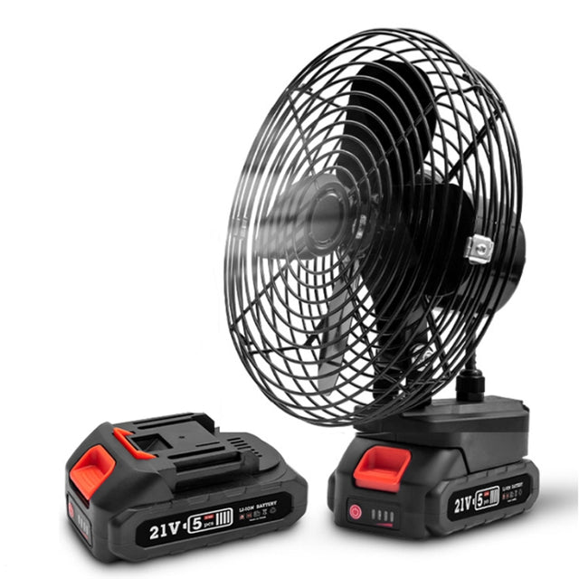 HILDA Portable Powerful Fan Outdoor Hair Dryer, With US Plug Adaptor, Style: 8 inch With 2 Battery(1500mAh)
