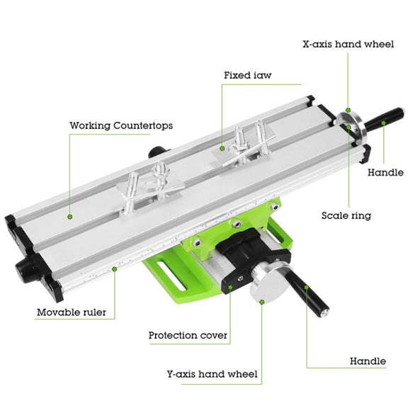HILDA Multi-Function Micro Drilling And Milling Machine Cruciform Drilling Table(Foam Package)
