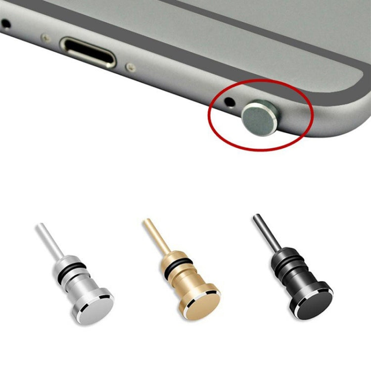 3.5mm Universal Metal Dust Plug Headset Plug Card Needle(Silver)