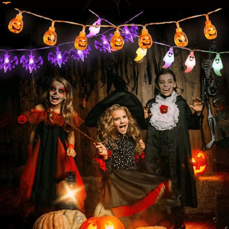 Colorful 3m 20LEDs Halloween LED Cartoon Atmosphere Decorative Light String(Purple Spider)