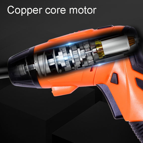 HILDA 47pcs /Set Multi-Function Li-Ion Screwdriver Mini Screwdriver(Orange)