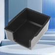 For Tesla Model 3 / Y Silicone Double Layer Storage Small Ice Box, Style: Rear Center No Separation (Black) - Stowing Tidying by PMC TechLife | Online Shopping South Africa | PMC TechLife | Buy Now Pay Later Mobicred
