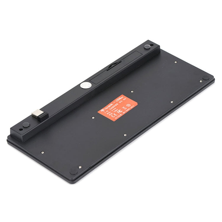 Cangjie Code Keyboard Traditional Chinese Annotated Wireless Keyboard 2.4G Wireless Connection Keyboard(Black)
