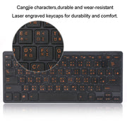 Cangjie Code Keyboard Traditional Chinese Annotated Wireless Keyboard 2.4G Wireless Connection Keyboard(Black)