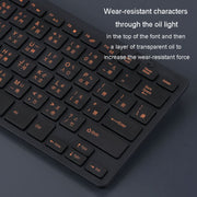 Cangjie Code Keyboard Traditional Chinese Annotated Wireless Keyboard 2.4G Wireless Connection Keyboard(Black)