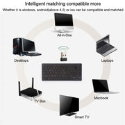 Cangjie Code Keyboard Traditional Chinese Annotated Wireless Keyboard 2.4G Wireless Connection Keyboard(Black)