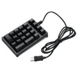 198I K21 Wired Mechanical Dightal Keyboard Multifunction Button RGB Backlight Office Keypad(Black) - free shipping - PMC TechLife - Order now!