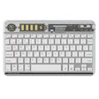 Transparent Lighting Bluetooth Keyboard 10 Inch Wireless Silent Keypad(White) - Universal Keyboard by PMC TechLife | Online Shopping South Africa | PMC TechLife