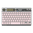 Transparent Lighting Bluetooth Keyboard 10 Inch Wireless Silent Keypad(Pink) - Universal Keyboard by PMC TechLife | Online Shopping South Africa | PMC TechLife