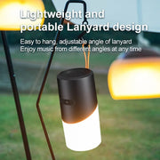 Wireless Bluetooth Speaker With RGB Light Water-resistant Stereo Atmosphere Light(Black)