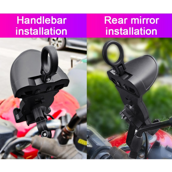 Motorcycle Sunshade Rainproof Mobile Phone Holder, Shape: Handlebar Holder No Charge
