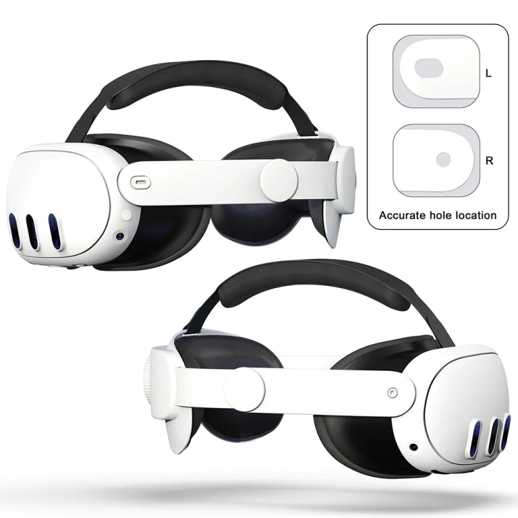 For Meta Quest 3 VR Adjustable Elite Headset Head Strap(Black)