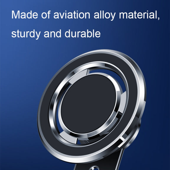 720 Degree Rotating Air Outlet Car Phone Holder Universal Magnetic Navigation Bracket(Silver)