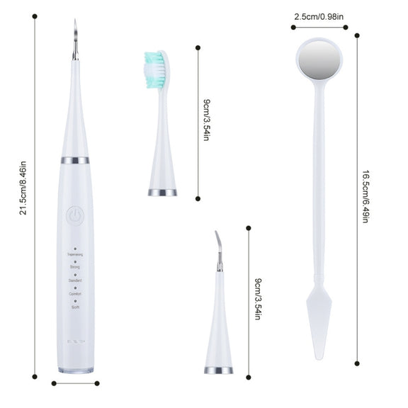 Electric Dental Scaler Accessories Replacement Head, Color: 5pcs Toothbrush Head Black