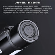 Nextool  6-In-1 Outdoor Emergency Flashlight  Zoomable Alarm Camping Work Light(Black)