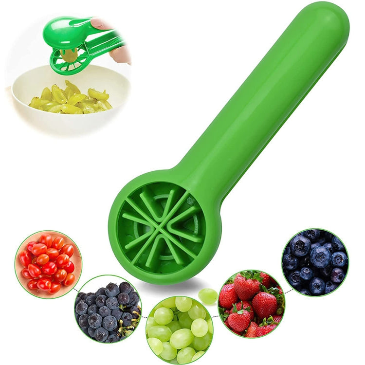 Grape Slicer Convenient Household Blueberry Strawberry Slicer Kitchen Tools(Green)