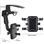 Car Sun Visor Clamp Multi-function Dashboard Mobile Phone Holder(Black)