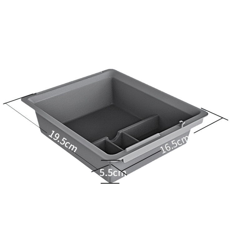 For Tesla Model 3 / Y Center Armrest Storage Box Car Modification Accessories Central Storage Box(Black)