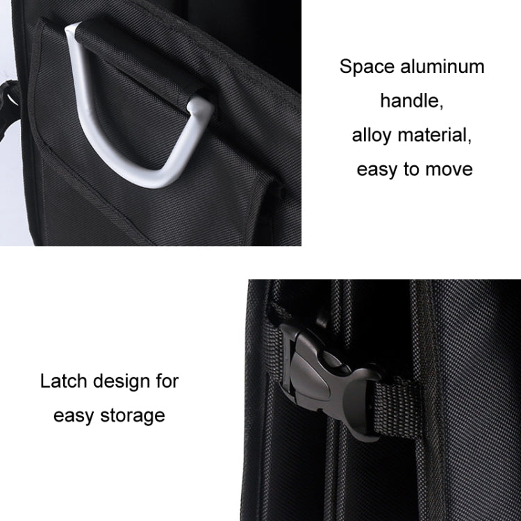 Car Trunk Storage Box Oxford Cloth Folding Organizer With Reflective Strips, Color: Large Gray