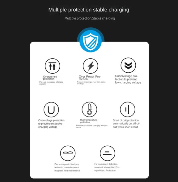 15W 3-in-1 Foldable Portable Multifunctional Stand Wireless Charger(Black)