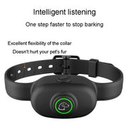Auto Stop Barker Pet Shock Collar Dog Trainer(Black)