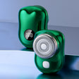 Three-Ring Knife Mesh Electric Men Shaver Travel Portable Mini Shaver, Color: Digital Display Green - Shavers & Accessories by PMC TechLife | Online Shopping South Africa | PMC TechLife | Buy Now Pay Later Mobicred