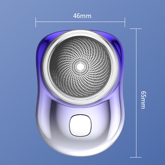 Three-Ring Knife Mesh Electric Men Shaver Travel Portable Mini Shaver, Color: Digital Display Black
