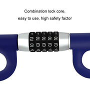 Car Anti-Theft Steering Wheel Retractable Adjustable Code Lock(Blue)