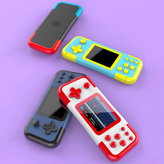 A12 3.0-Inch HD Colorful Screen Retro Handheld Game Console With 666 Built-In Games, Model: Double Red Blue