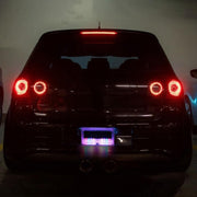 Car Solar Warning Light Anti-rear Collision LED Tail Light(Double-sided Glue)