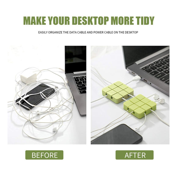 Cable Clip Desk Wall USB Charging Cable Holder Organizer Cable Winder(Grey)